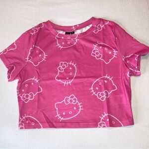 SHEIN X Hello Kitty • Crop Tee • Pink